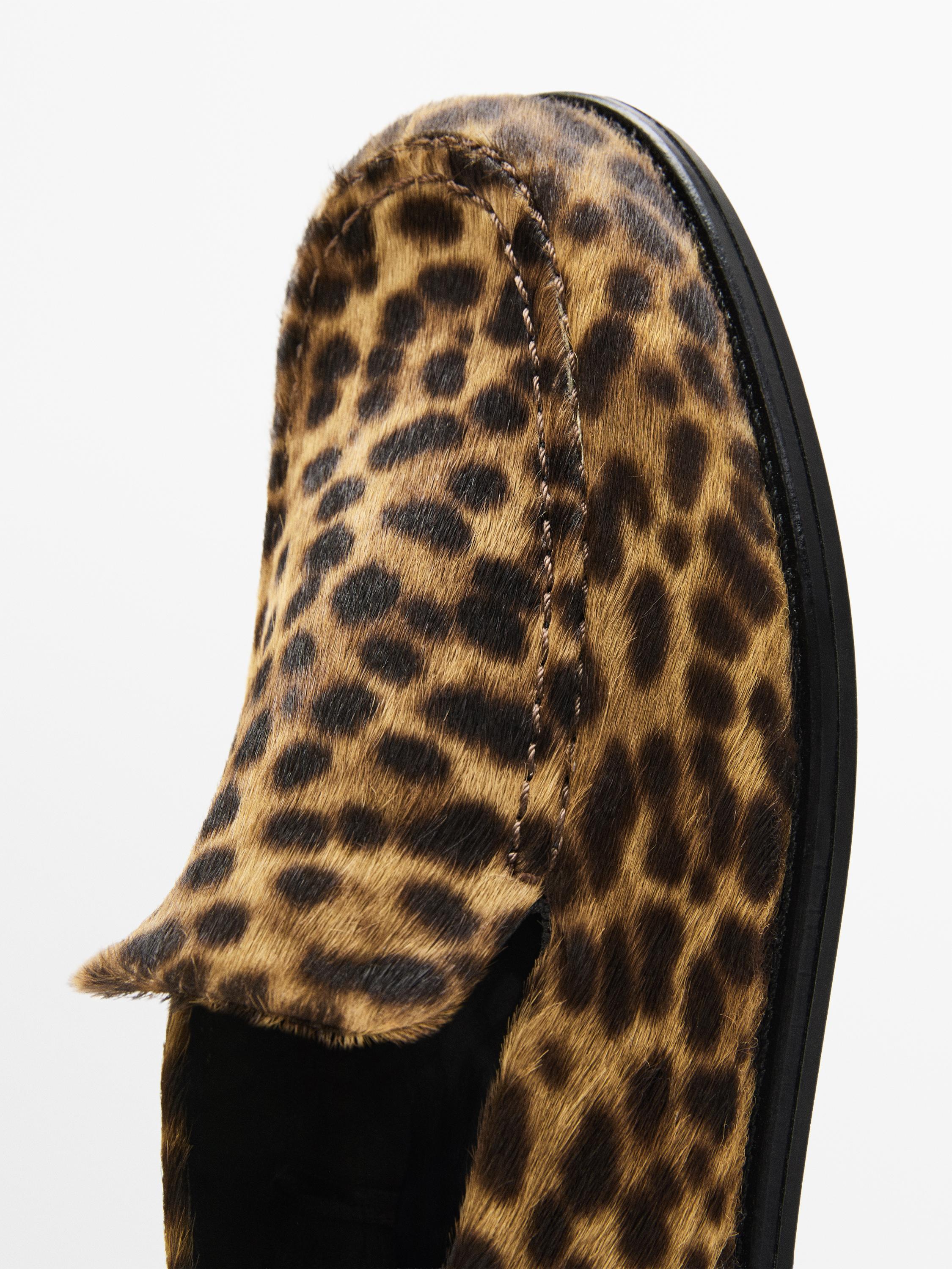 Leopard print loafers